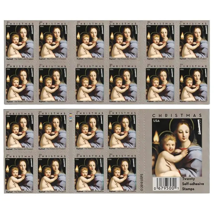 2011 USPS Raphael Madonna of the Candelabra Stamps Sheets of 20