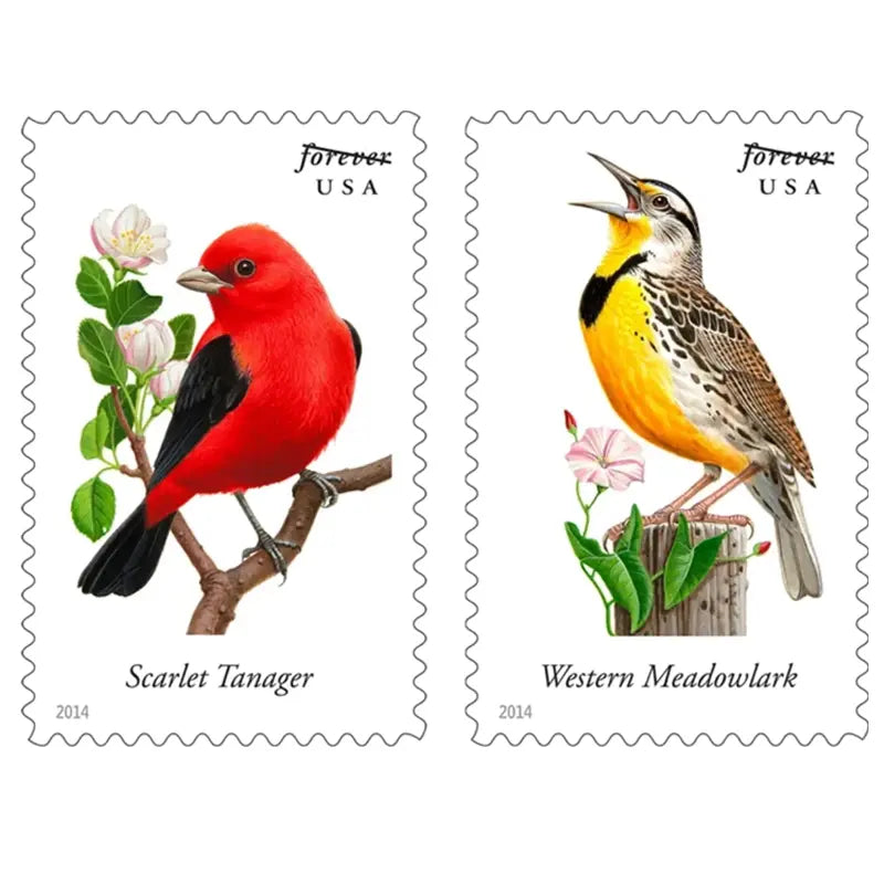 2014 USPS Songbirds Forever Stamp Sheets of 20