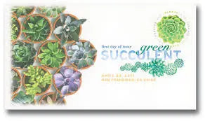 2017 USPS Global Green Succulent Forever Stamp Sheets of 10