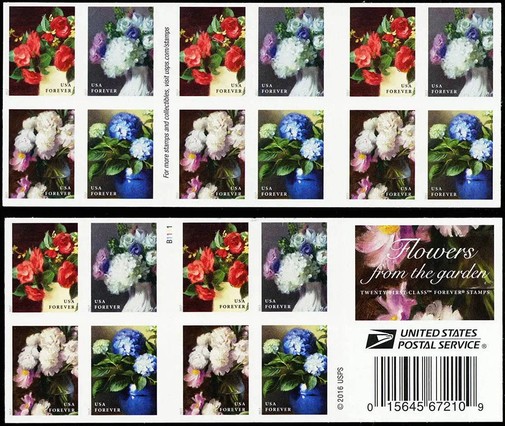 (2017) USPS Flowers from The Garden Forever Stamps Sheets of 20