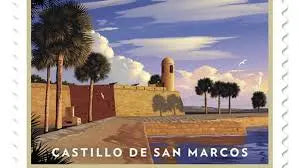 2021 us castillo de san marcos stamps Sheets of 4