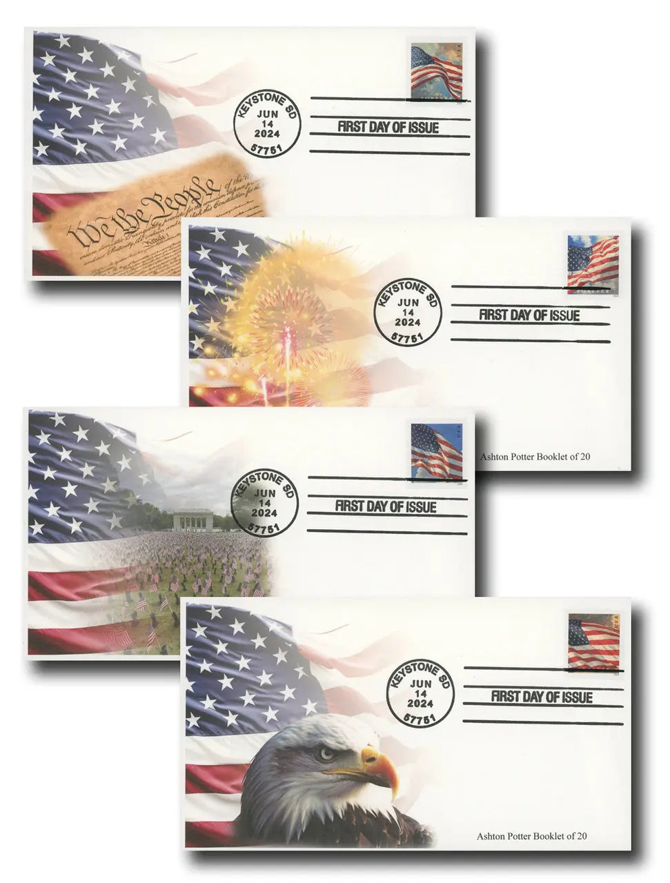 2024 usps us flags forever first class postage stamps Sheets of 20