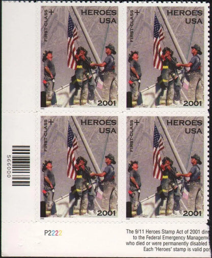 2001  USPS  9-11  Heroes  Forever  Stamp Sheets of 20