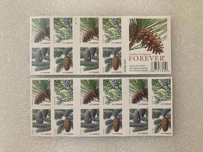 2009 USPS Holiday Evergreens First Class Stamp Sheets of 20