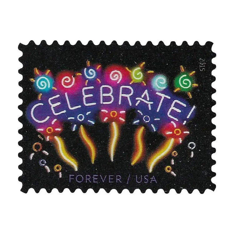 2011 USPS Neon Celebrate Forever Stamp Sheets of 20
