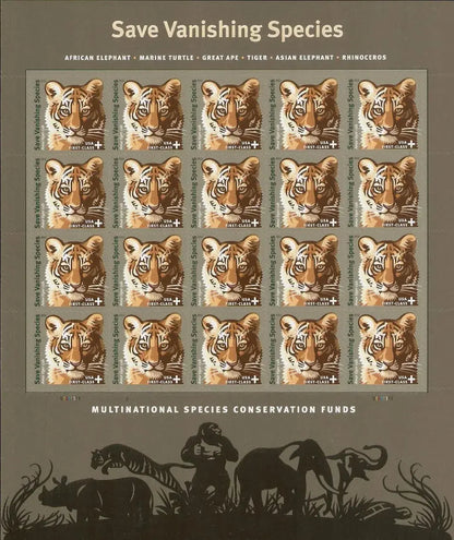 2011  usps  save  vanishing  species  postage  stamp Sheets of 20