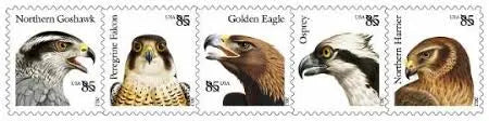 2012 USPS Birds of Prey 85 Cent Stamps Sheets of 20