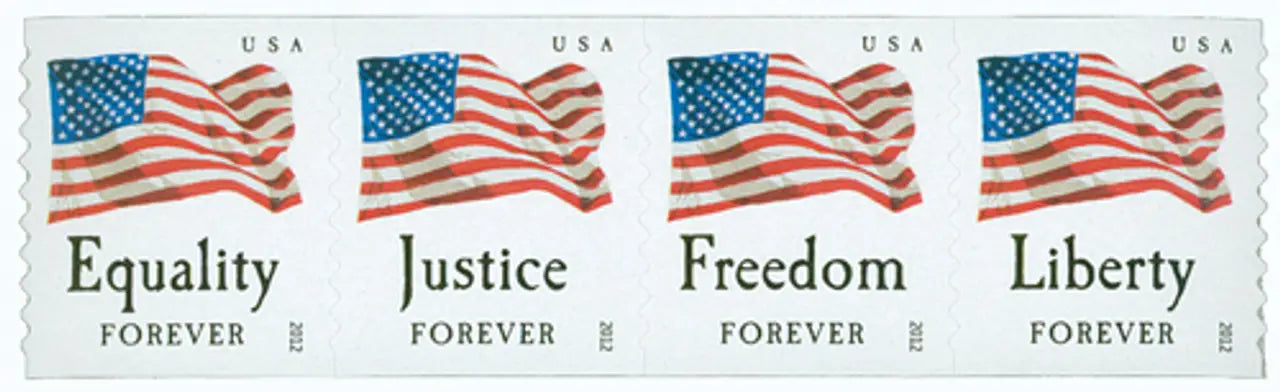 2012 forever stamps four flags Sheets of 20