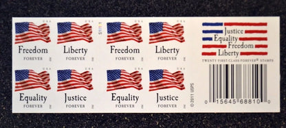 2012 forever stamps four flags Sheets of 20