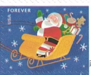 2012  USPS  Santa  Sleigh  Forever  Stamps Sheets of 20