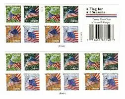2013 USPS A Flag for All Seasons Stamps Sheets of 20