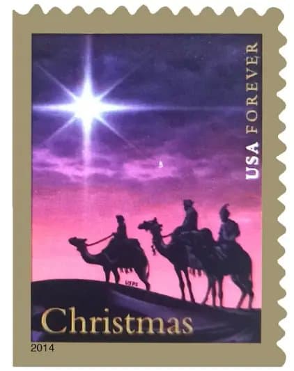 2014 USPS Christmas Magi Forever Stamp Sheets of 20