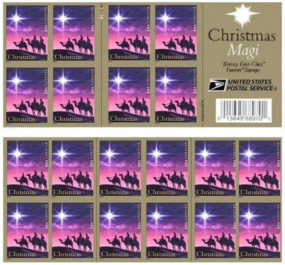 2014 USPS Christmas Magi Forever Stamp Sheets of 20