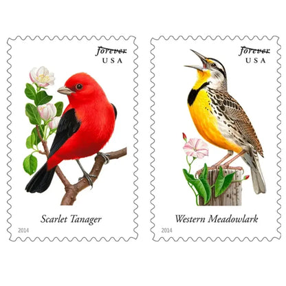 2014 USPS Songbirds Forever Stamp Sheets of 20