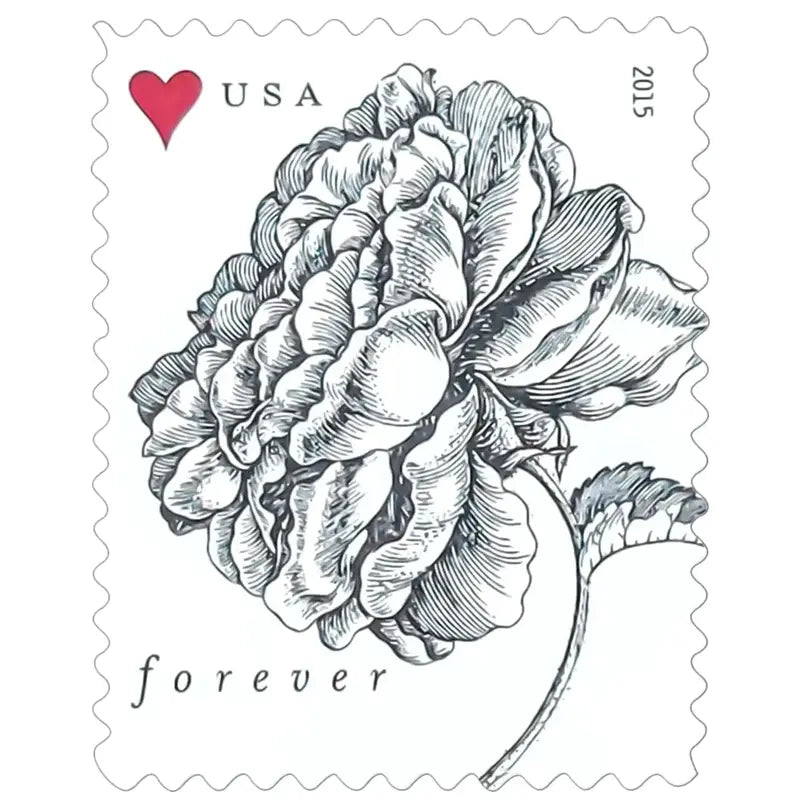 2015 usps vintage rose forever wedding stamps Sheets of 20