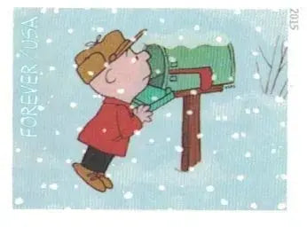 2015 USPS Charlie Brown Xmas Forever Stamps Sheets of 20