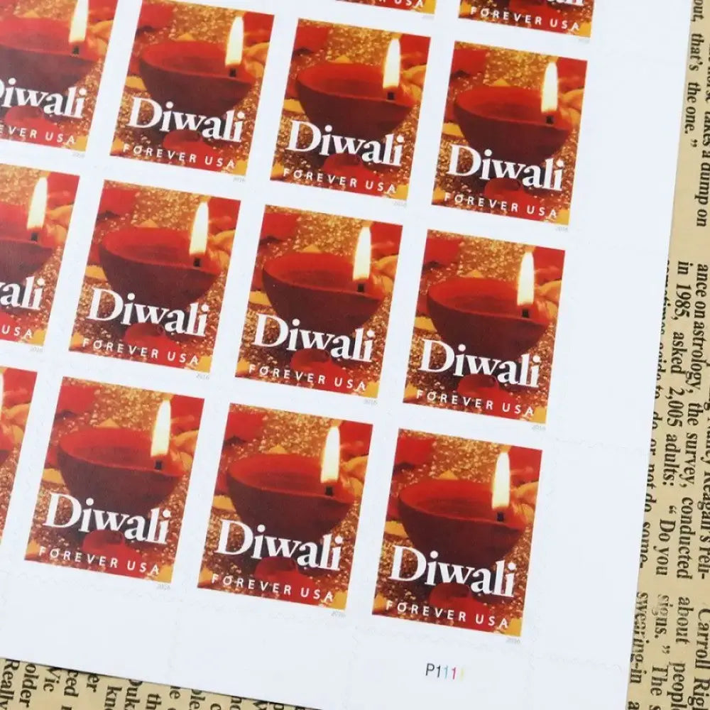 2016  USPS  Diwali  Celebration First  Class  Postage  Stamps Sheets of 20