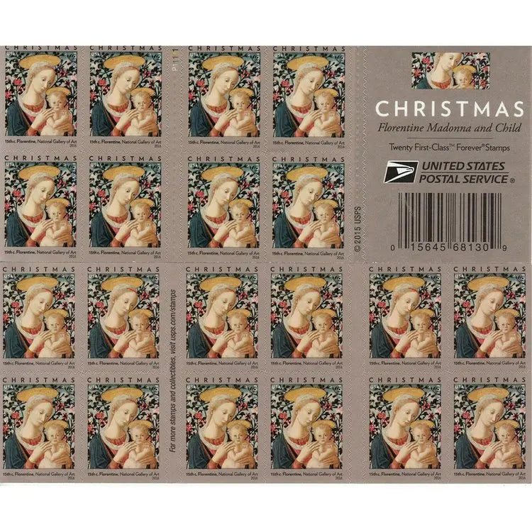 2016 USPS Florentine Madonna and Child Forever Stamps Sheets of 20