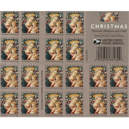 2016 USPS Florentine Madonna and Child Forever Stamps Sheets of 20