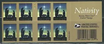 2016 USPS Nativity Forever Stamp Sheets of 20