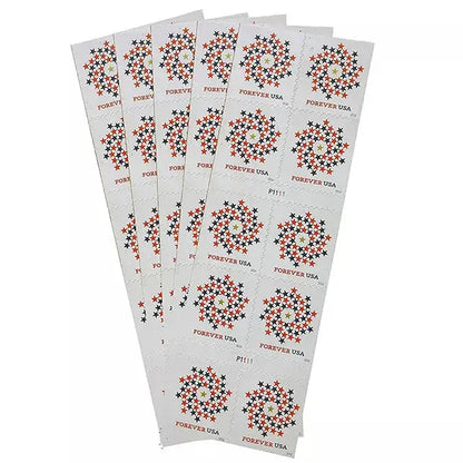 2016 USPS Stars Red Blue Forever Stamp Sheets of 10