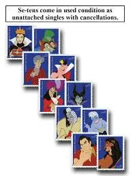 2017 USPS Disney Villains Forever Stamp Sheets of 20