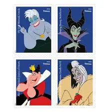 2017 USPS Disney Villains Forever Stamp Sheets of 20