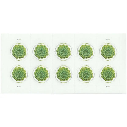 2017 USPS Global Green Succulent Forever Stamp Sheets of 10