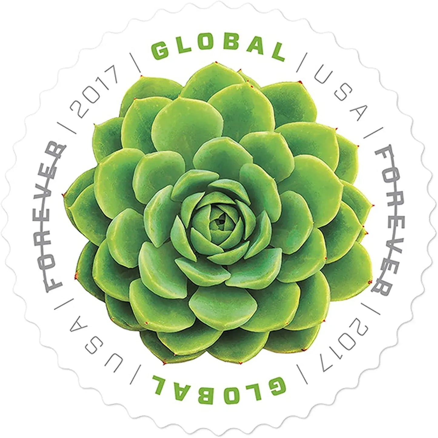 2017 USPS Global Green Succulent Forever Stamp Sheets of 10