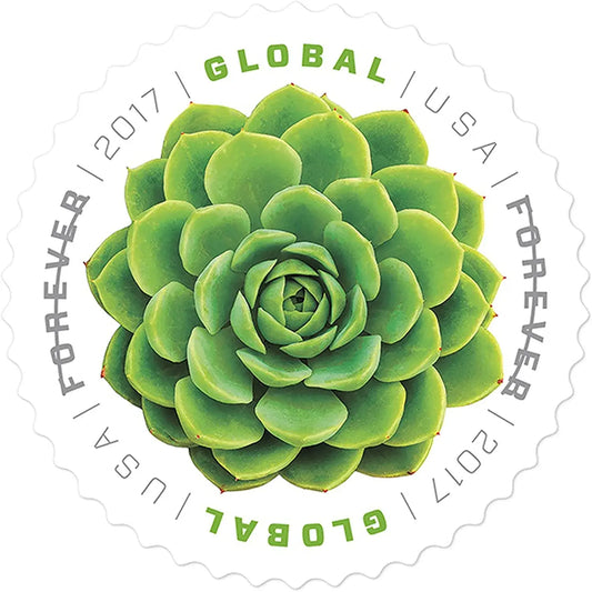 2017 USPS Global Green Succulent Forever Stamp Sheets of 10