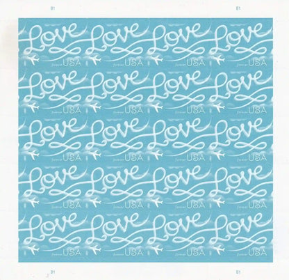 2017 love skywriting stamps Sheets of 20