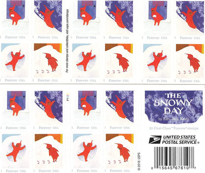 2017 usps snowy day stamp Sheets of 20