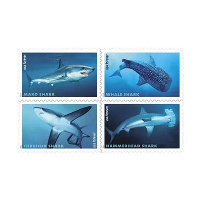 2017  usps  shark  stamps Sheets of 20