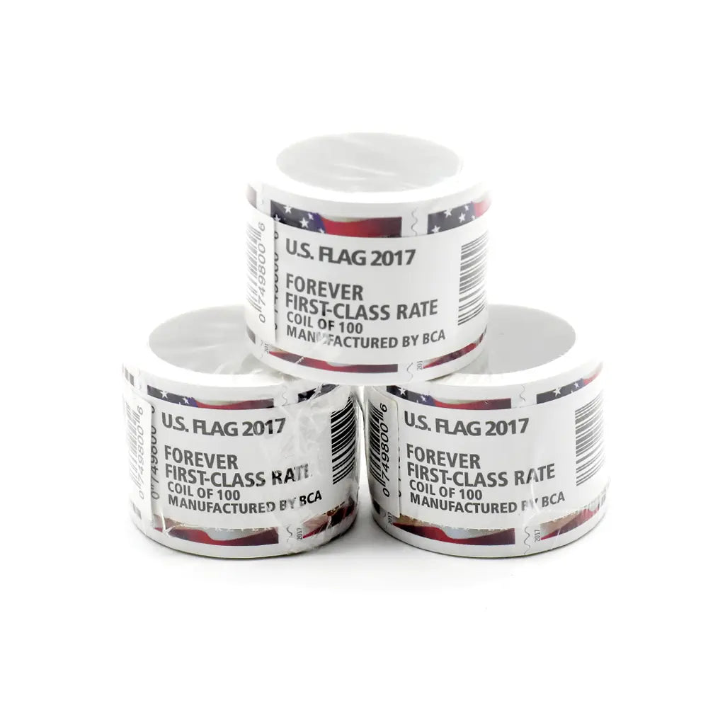 2017 USPS Forever American Flag Stamps roll of 100