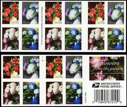 (2017) USPS Flowers from The Garden Forever Stamps Sheets of 20