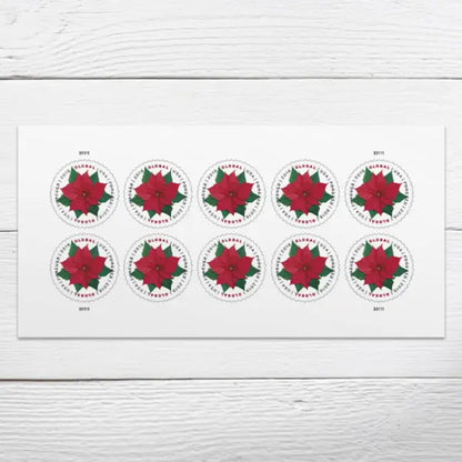 2018 USPS Global Poinsettia Stamps Sheets of 10