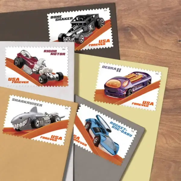 2018  usps  hot  wheels  stamps Sheets of 20