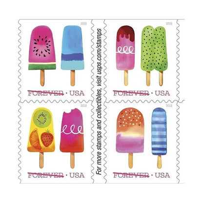 2018 USPS Ice Cream Self Forever Stamp Sheets of 20