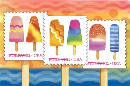 2018 USPS Ice Cream Self Forever Stamp Sheets of 20