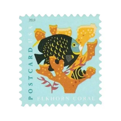 2019 USPS Coral Reefs Postcard Stamps Sheets of 20