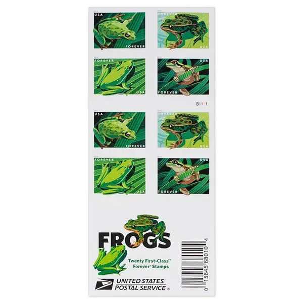 2019 USPS Frogs Forever Stamp Sheets of 20
