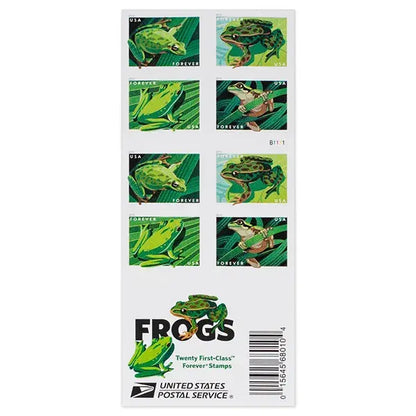 2019 USPS Frogs Forever Stamp Sheets of 20