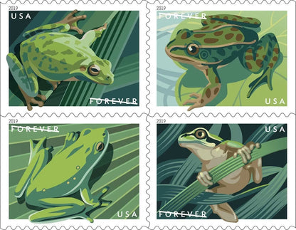 2019 USPS Frogs Forever Stamp Sheets of 20