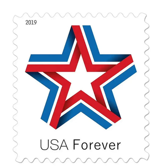2019 USPS Star Ribbon Forever Stamp Sheets of 20