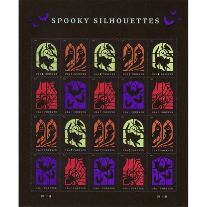 2019  US  Spooky  Silhouettes  Forever  Stamps Sheets of 20