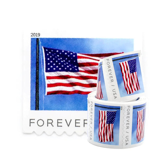 2019 USPS Flag Forever roll of 100