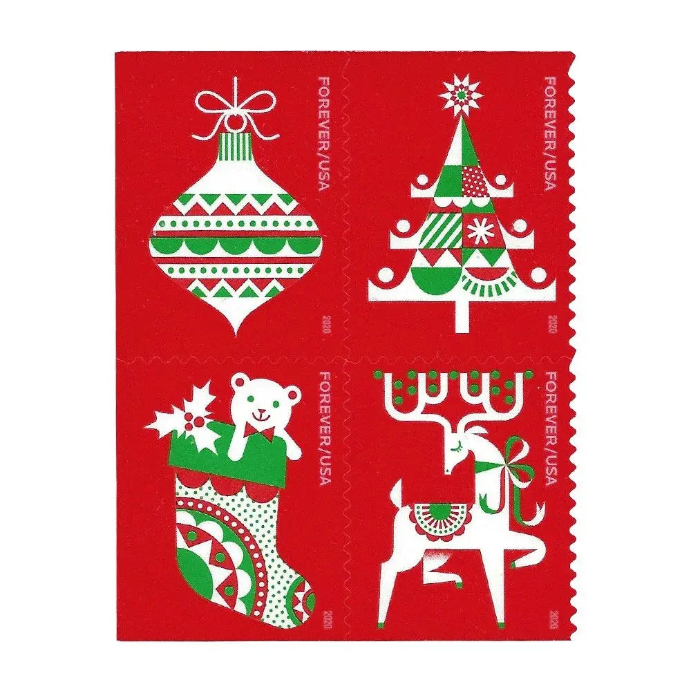 2020 USPS Holiday Delights Forever Stamp Sheets of 20