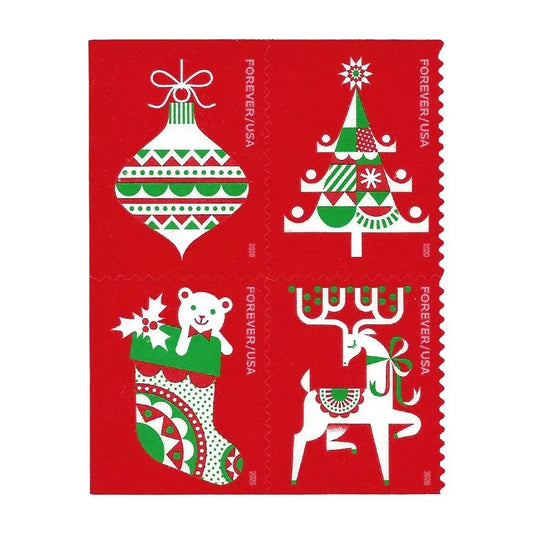 2020 USPS Holiday Delights Forever Stamp Sheets of 20