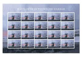 2020 USPS Mayflower in Plymouth Harbor First Class Forever Stamp Sheets of 20