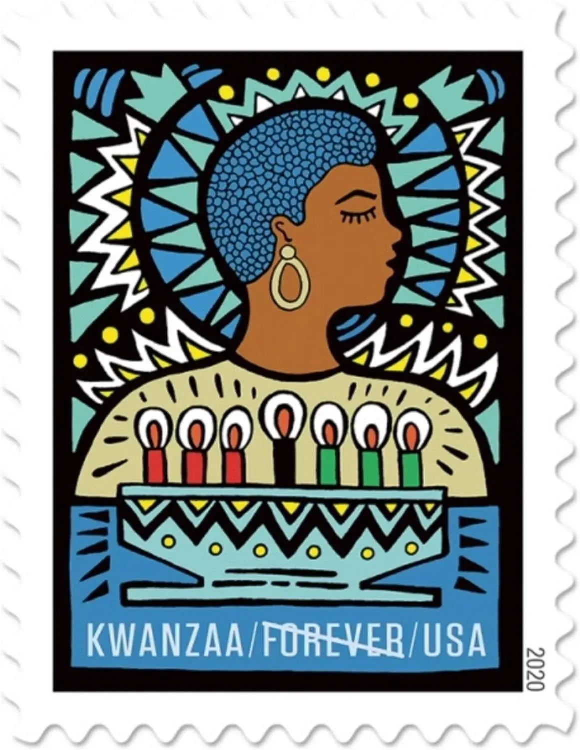 2020  usps  kwanzaa  stamp Sheets of 20